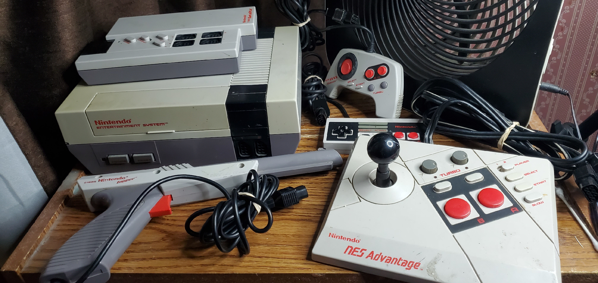 An assortment of NES products